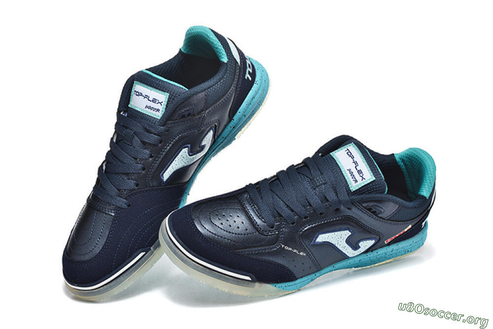 Joma Top Flex IC Football Shoes - Navy/Aqua Mist/Deep Ocean 6