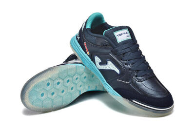 Joma Top Flex IC Football Shoes - Navy/Aqua Mist/Deep Ocean