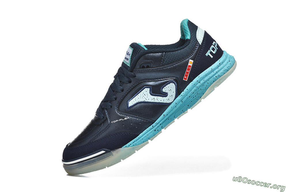 Joma Top Flex IC Football Shoes - Navy/Aqua Mist/Deep Ocean 8