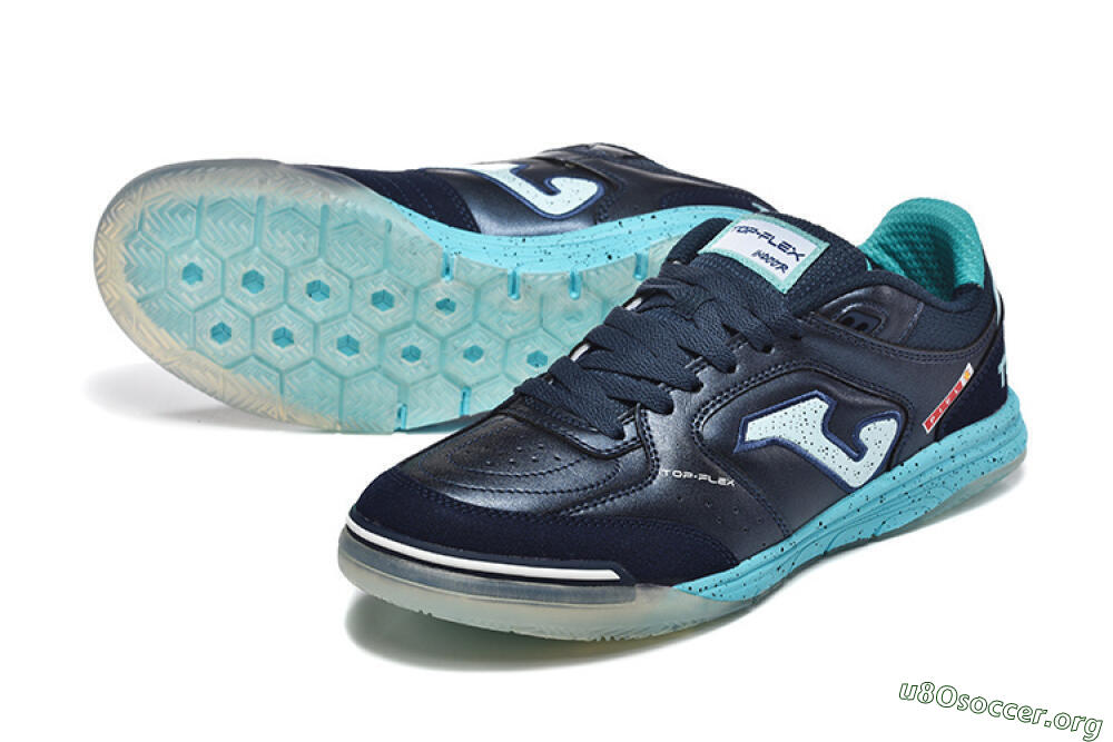 Joma Top Flex IC Football Shoes - Navy/Aqua Mist/Deep Ocean 0