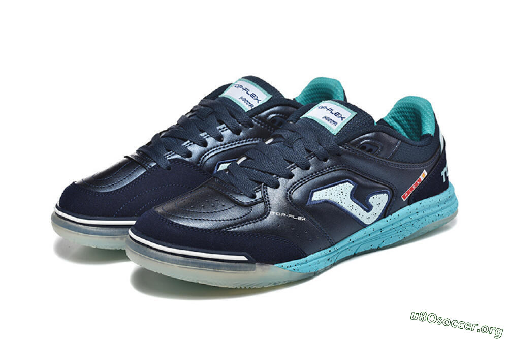 Joma Top Flex IC Football Shoes - Navy/Aqua Mist/Deep Ocean 5