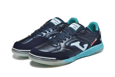 Joma Top Flex IC Football Shoes - Navy/Aqua Mist/Deep Ocean