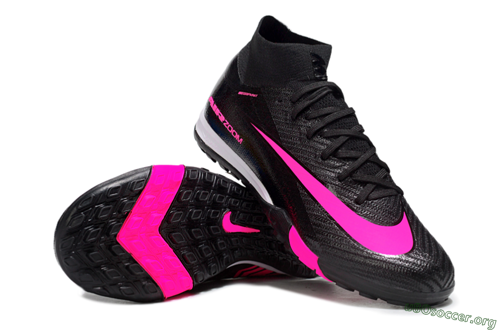 Nike Air Zoom Mercurial Superfly 10 Elite TF Football Shoes - Black/Neon Pink/Charcoal Grey 1
