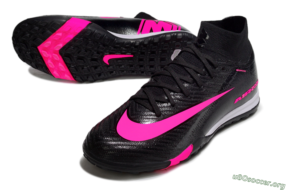 Nike Air Zoom Mercurial Superfly 10 Elite TF Football Shoes - Black/Neon Pink/Charcoal Grey 0