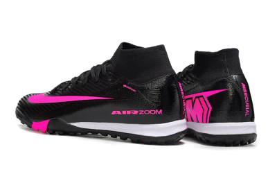 Nike Air Zoom Mercurial Superfly 10 Elite TF Football Shoes - Black/Neon Pink/Charcoal Grey