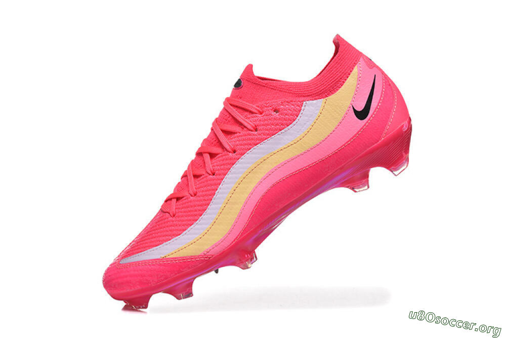 Nike Air Zoom Mercurial Vapor 16 Elite FG Football Boots - Pink/Sunset Orange/Neon Yellow 8