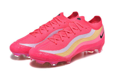 Nike Air Zoom Mercurial Vapor 16 Elite FG Football Boots - Pink/Sunset Orange/Neon Yellow