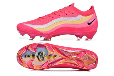 Nike Air Zoom Mercurial Vapor 16 Elite FG Football Boots - Pink/Sunset Orange/Neon Yellow