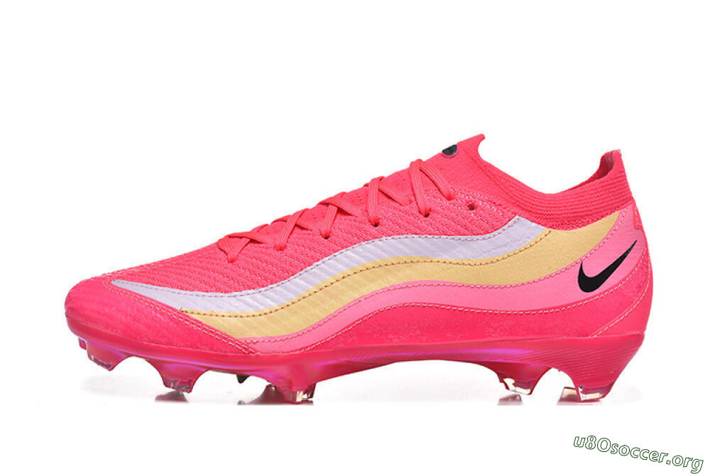 Nike Air Zoom Mercurial Vapor 16 Elite FG Football Boots - Pink/Sunset Orange/Neon Yellow 3