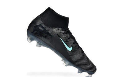 Nike Air Zoom Mercurial Superfly 10 Elite FG Football Boots - Black/Ice Blue/Charcoal Gray