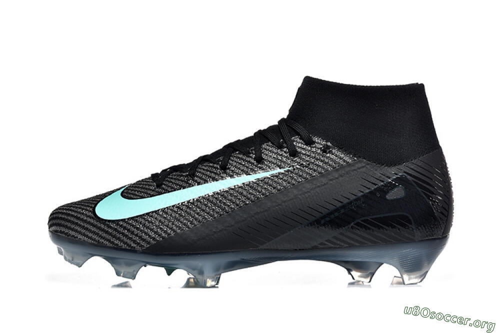 Nike Air Zoom Mercurial Superfly 10 Elite FG Football Boots - Black/Ice Blue/Charcoal Gray 3