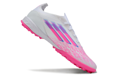 Adidas F50 Elite TF Football Shoes - White/Bright Pink/Light Blue