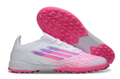 Adidas F50 Elite TF Football Shoes - White/Bright Pink/Light Blue