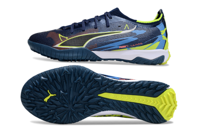 Puma Ultra Ultimate TF Football Shoes - Blue/Neon Green/Orange