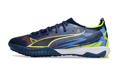 Puma Ultra Ultimate TF Football Shoes - Blue/Neon Green/Orange