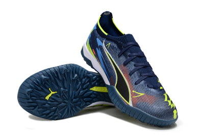 Puma Ultra Ultimate TF Football Shoes - Blue/Neon Green/Orange