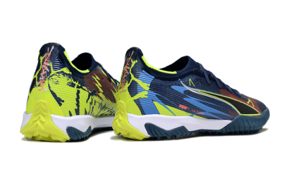 Puma Ultra Ultimate TF Football Shoes - Blue/Neon Green/Orange