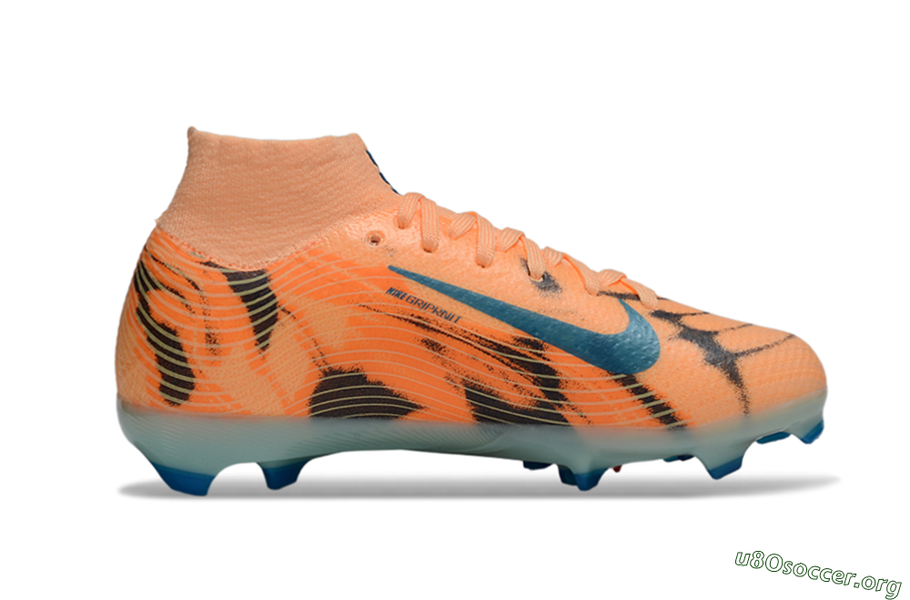 Nike Air Zoom Mercurial Superfly 10 Elite FG Football Boots - Orange/Electric Blue/Soft Pink 5