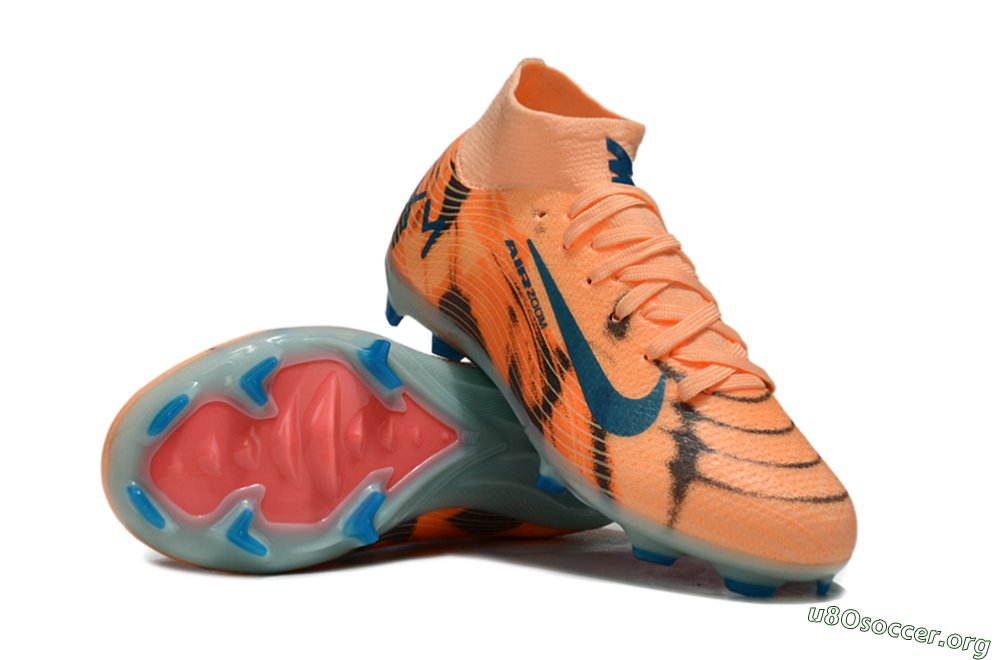 Nike Air Zoom Mercurial Superfly 10 Elite FG Football Boots - Orange/Electric Blue/Soft Pink 1