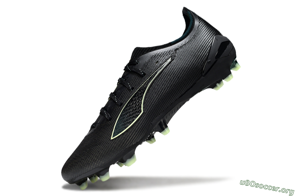 Puma Ultra Ultimate FG Football Boots - Black/Neon Green/Charcoal Gray 5