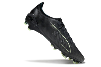 Puma Ultra Ultimate FG Football Boots - Black/Neon Green/Charcoal Gray