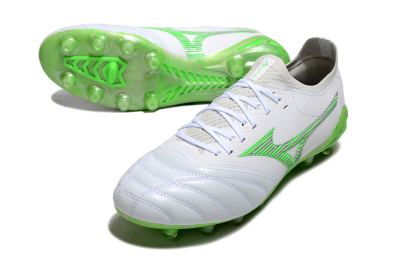 Mizuno Morelia Neo 4 FG Football Boots - White/Lime Green/Neon Green