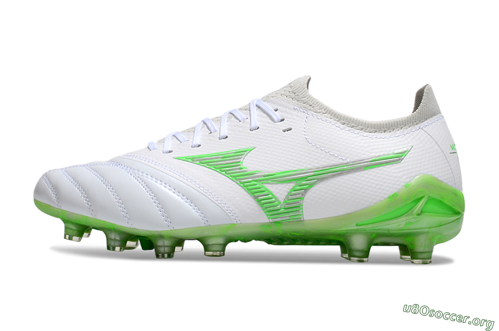 Mizuno Morelia Neo 4 FG Football Boots - White/Lime Green/Neon Green 3