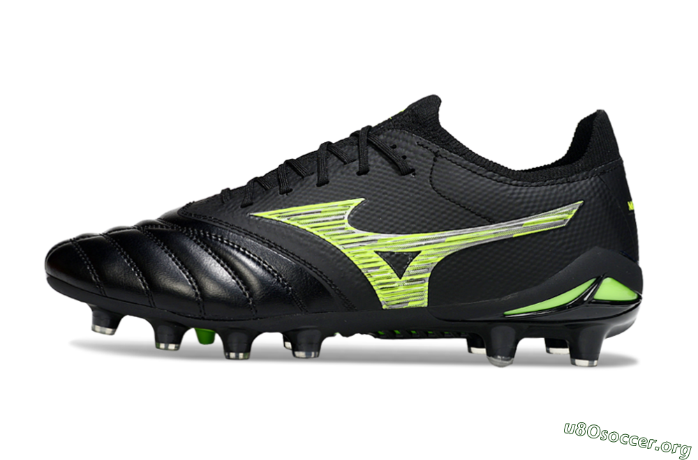 Mizuno Morelia Neo 4 FG Football Boots - Black/Vibrant Green/Neon Yellow 3