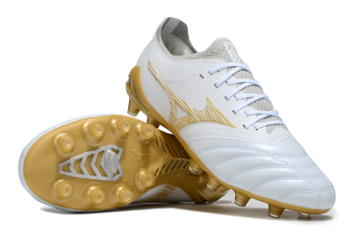 Mizuno Morelia Neo 4 FG Football Boots - White/Golden Accent/Classic White