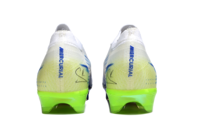 Nike Air Zoom Mercurial Vapor 16 Elite FG Football Boots - White/Electric Green/Deep Blue