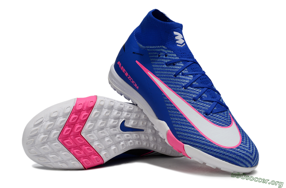Nike Air Zoom Mercurial Superfly 10 Elite TF Football Shoes - Blue/Electric Pink/White 0