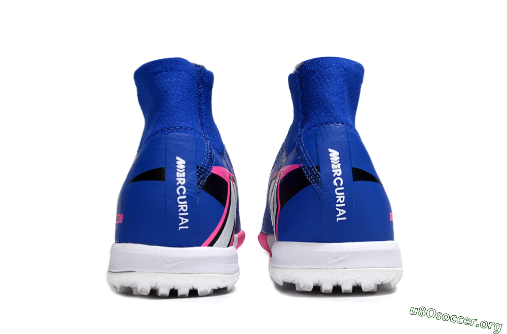 Nike Air Zoom Mercurial Superfly 10 Elite TF Football Shoes - Blue/Electric Pink/White 5