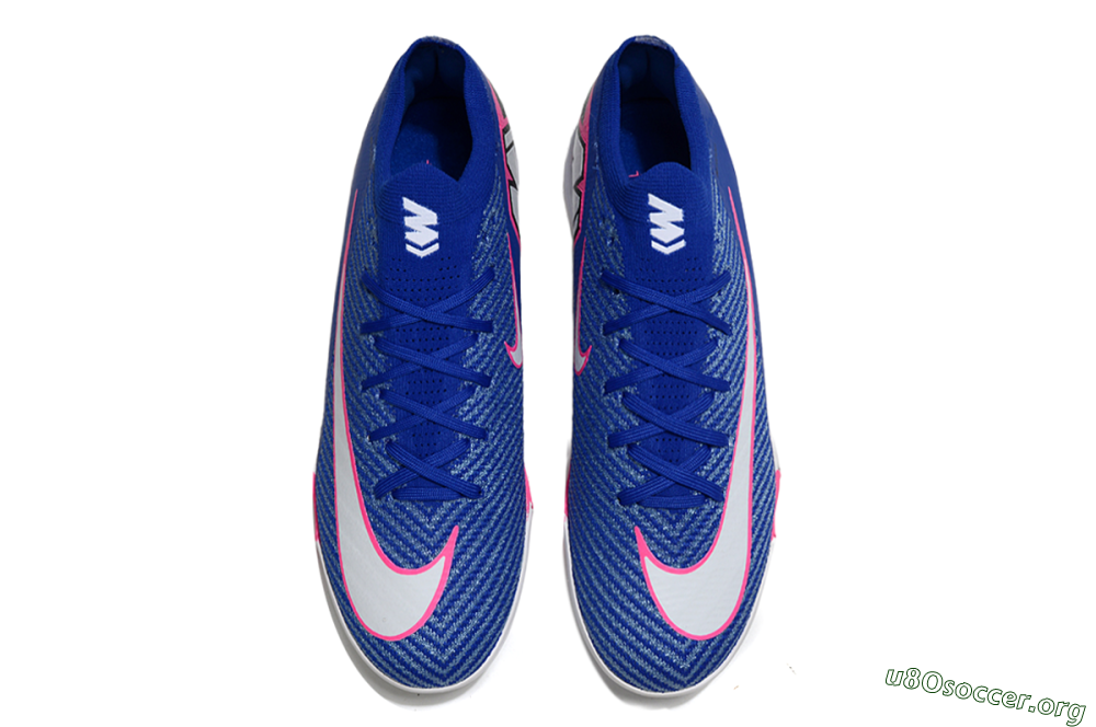 Nike Air Zoom Mercurial Vapor 16 Elite TF Football Shoes - Blue/Electric Blue/Fuchsia Pink 4