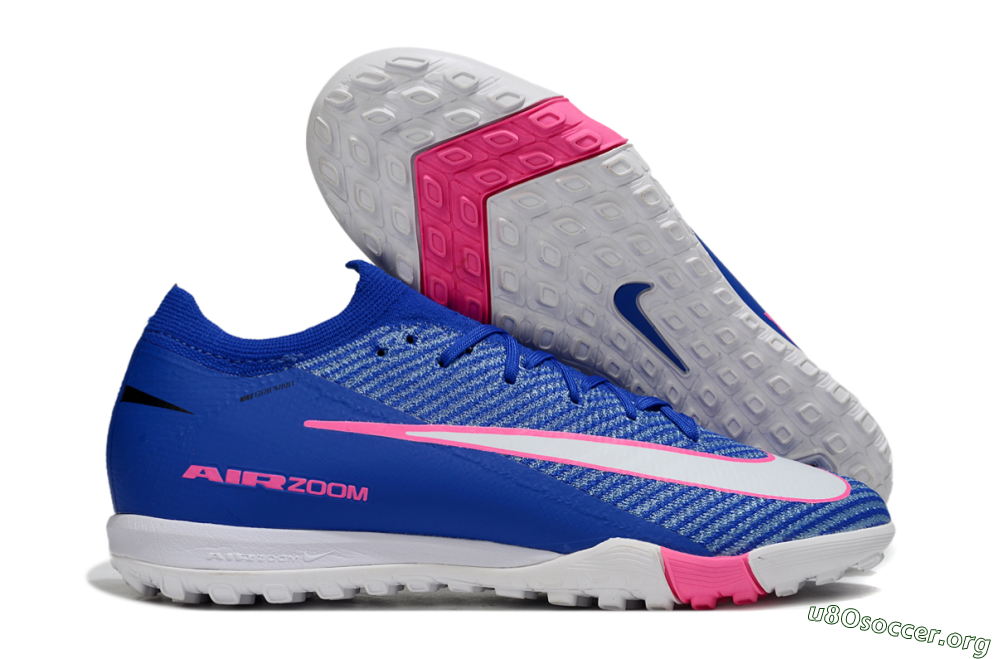 Nike Air Zoom Mercurial Vapor 16 Elite TF Football Shoes - Blue/Electric Blue/Fuchsia Pink 2