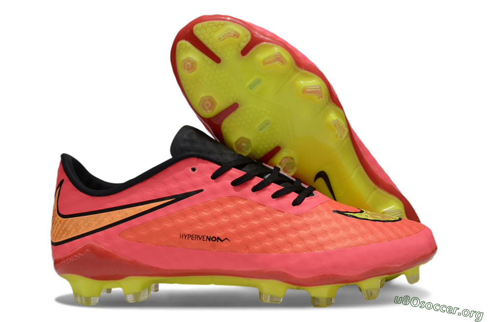 Nike Hypervenom Phantom FG Football Boots - Pink/Electric Lime/Black 2