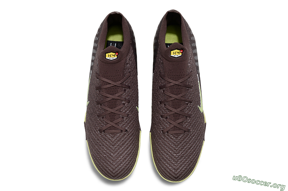 Nike Air Zoom Mercurial Vapor 16 Elite TF Football Shoes - Brown/Lime Twist/Silver Dots 4
