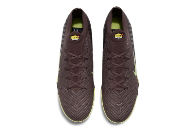 Nike Air Zoom Mercurial Vapor 16 Elite TF Football Shoes - Brown/Lime Twist/Silver Dots