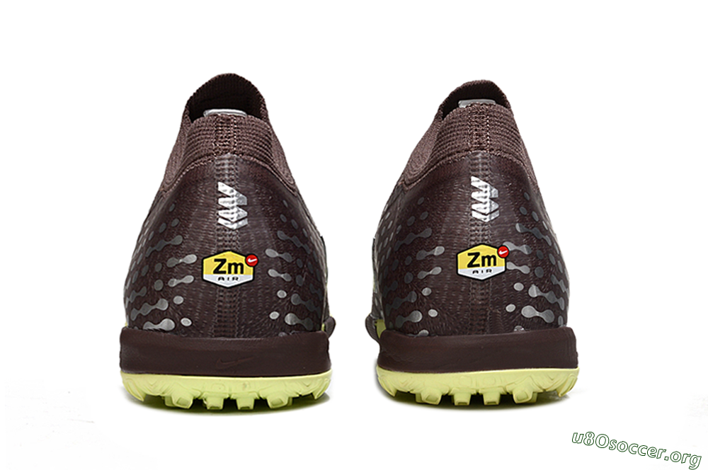 Nike Air Zoom Mercurial Vapor 16 Elite TF Football Shoes - Brown/Lime Twist/Silver Dots 5