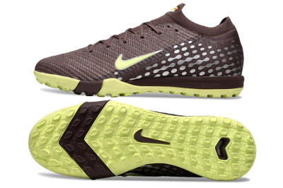 Nike Air Zoom Mercurial Vapor 16 Elite TF Football Shoes - Brown/Lime Twist/Silver Dots