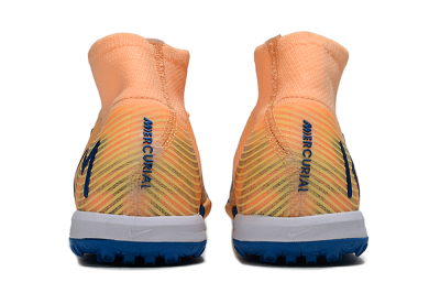 KM x Nike Air Zoom Mercurial Superfly 10 Elite TF Football Shoes - Orange/Tropical Sunrise/Navy Blue