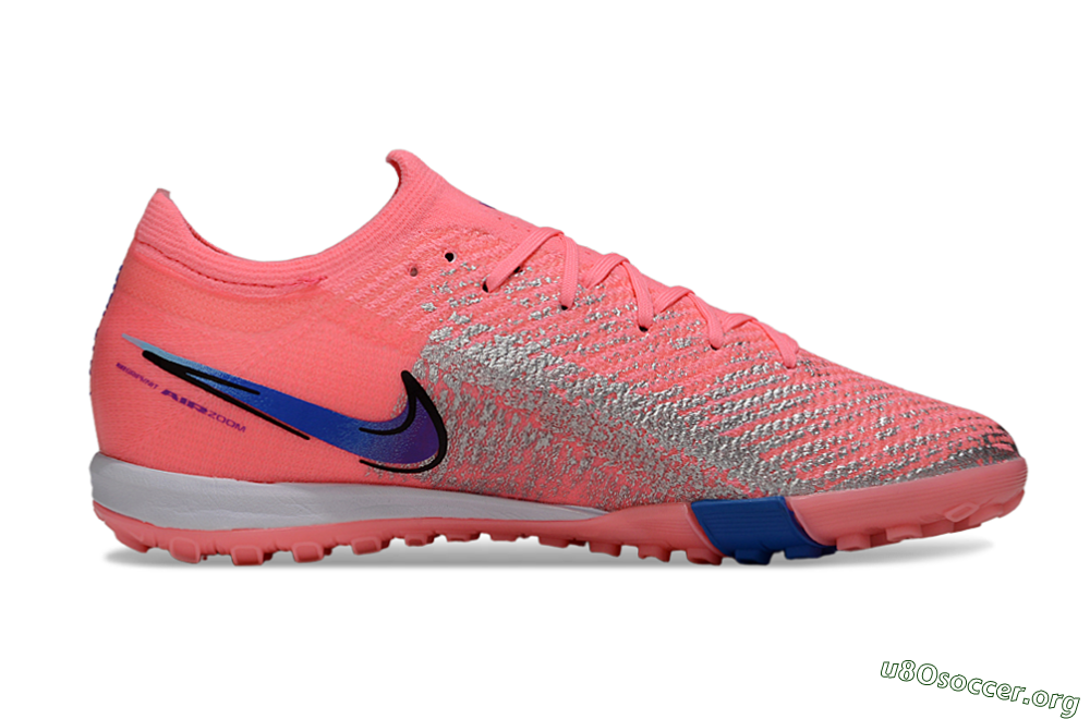 Nike Air Zoom Mercurial Vapor 16 Elite TF Football Shoes - Pink/Bright Coral/Deep Blue 7