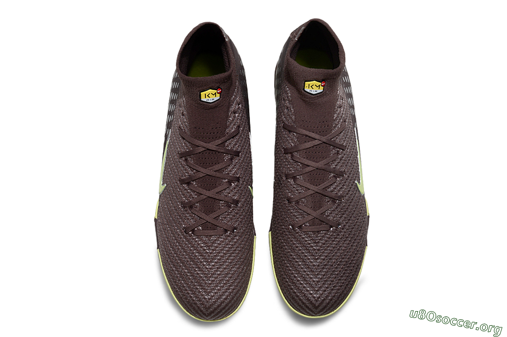 Nike Air Zoom Mercurial Superfly 10 Elite TF Football Shoes - Brown/Lime Green/Slate Grey 4