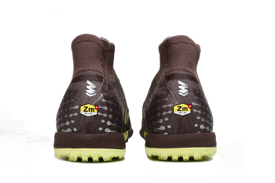 Nike Air Zoom Mercurial Superfly 10 Elite TF Football Shoes - Brown/Lime Green/Slate Grey