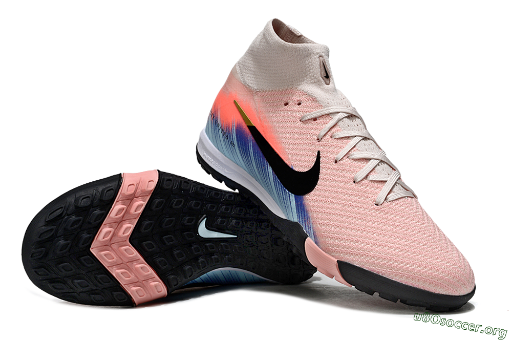 Nike Air Zoom Mercurial Superfly 10 Elite TF Football Shoes - Pink/Coral Breeze/Faded Blue 0