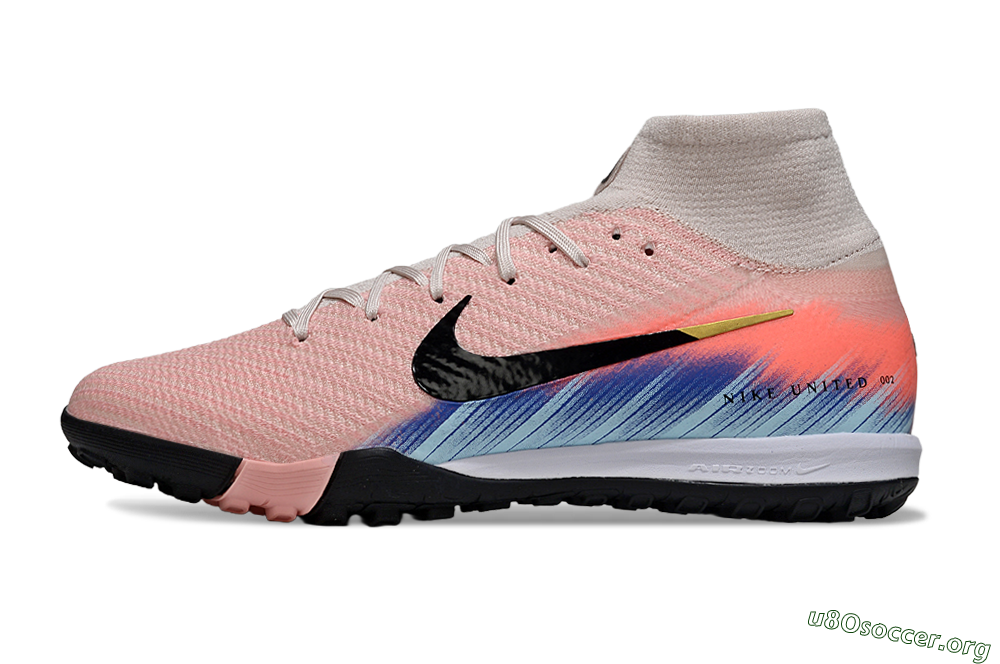 Nike Air Zoom Mercurial Superfly 10 Elite TF Football Shoes - Pink/Coral Breeze/Faded Blue 3