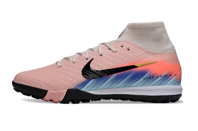 Nike Air Zoom Mercurial Superfly 10 Elite TF Football Shoes - Pink/Coral Breeze/Faded Blue