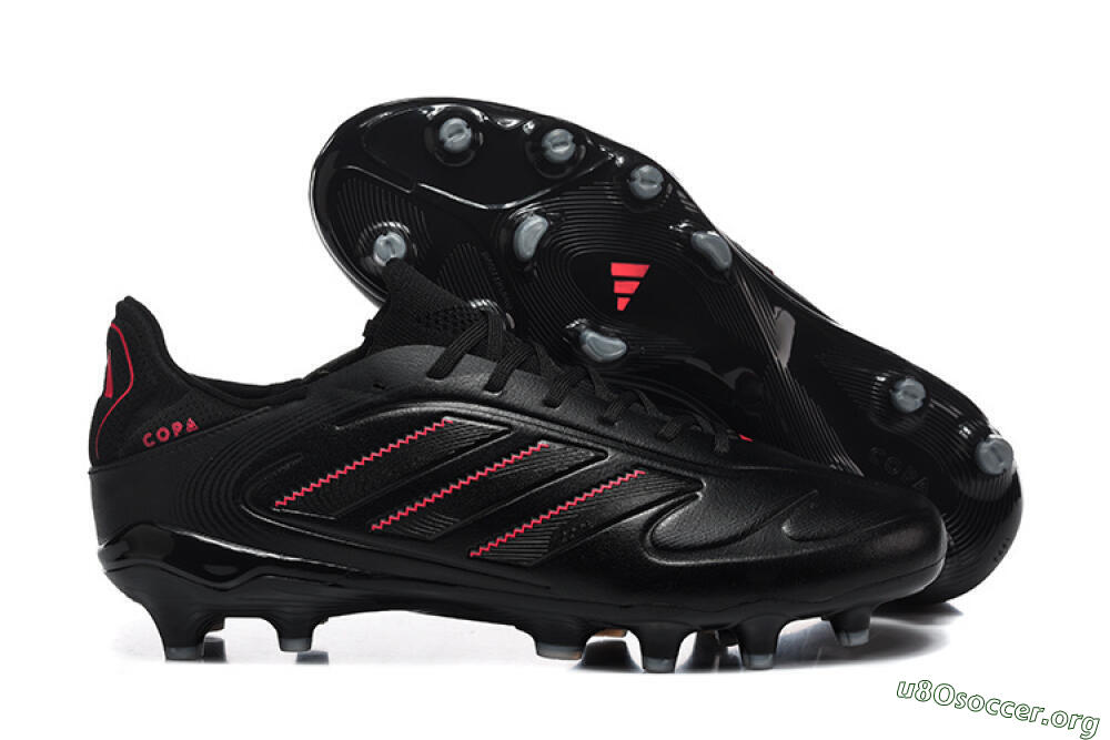 Adidas Copa Pure 2 FG Football Boots - Black/Crimson Burst/Sleek Charcoal 2