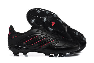 Adidas Copa Pure 2 FG Football Boots - Black/Crimson Burst/Sleek Charcoal