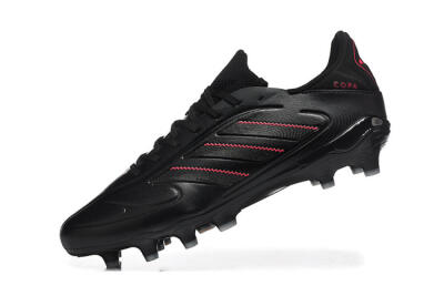 Adidas Copa Pure 2 FG Football Boots - Black/Crimson Burst/Sleek Charcoal