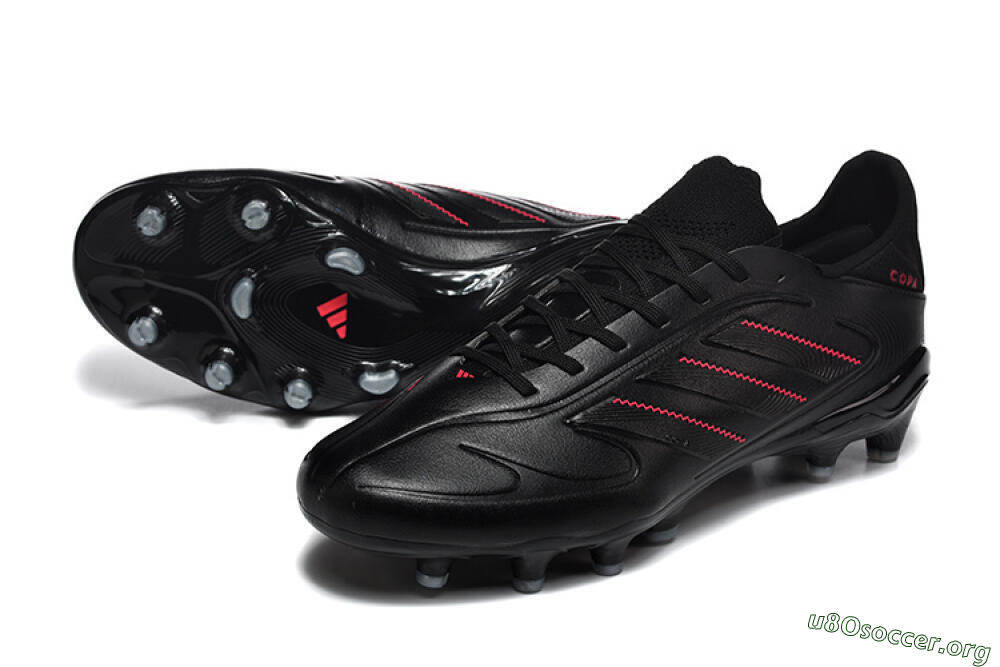 Adidas Copa Pure 2 FG Football Boots - Black/Crimson Burst/Sleek Charcoal 0